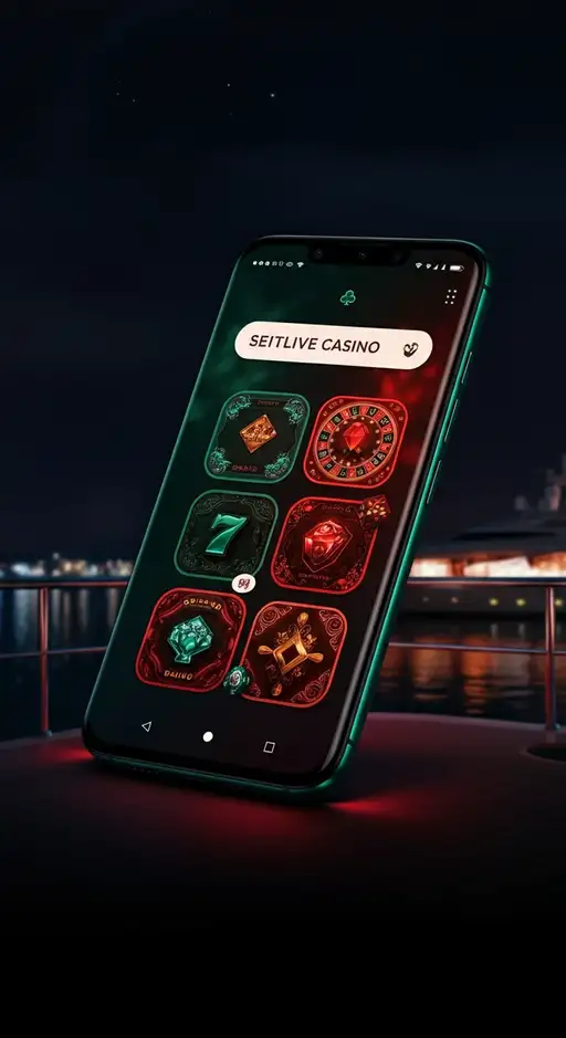 BetOnRed Casino Lobby mit einer Auswahl an Top-Slots und Live-Casino-Tischen, symbolisierend das breite Spielangebot und die moderne Benutzeroberfläche.